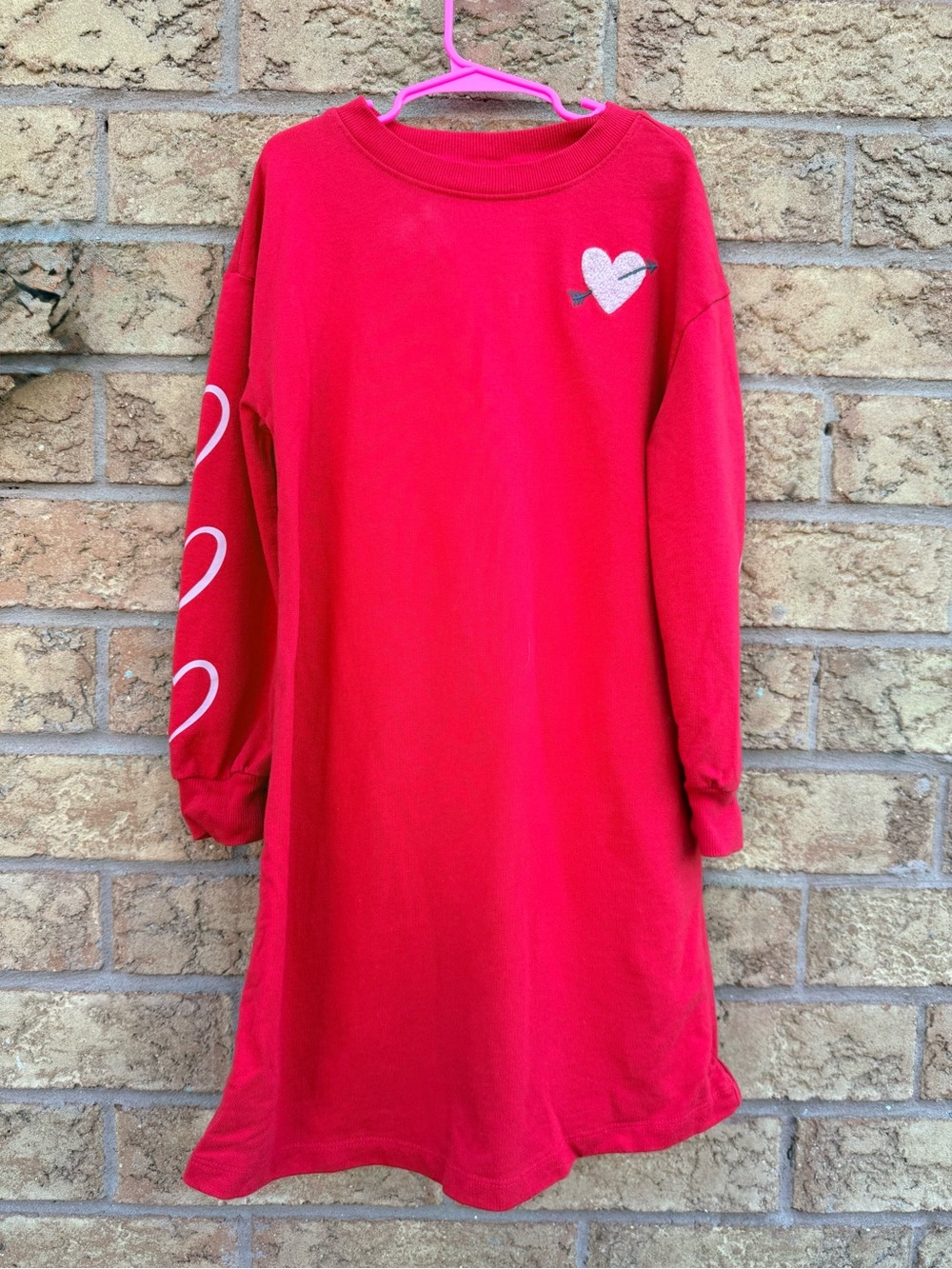 🌿4/$25 • Carter's Red Long-Sleeve Heart Sweatshirt Dress